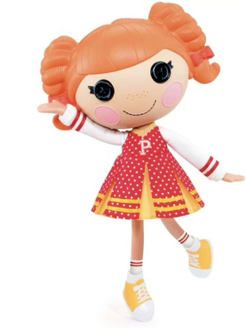 Lalaloopsy peppy pom pom Red & Orange Cheerleader Doll - Picture 1 of 5